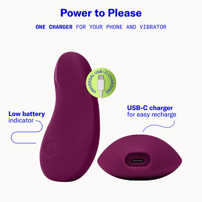 Dame Pom Flexible Vibrator Plum