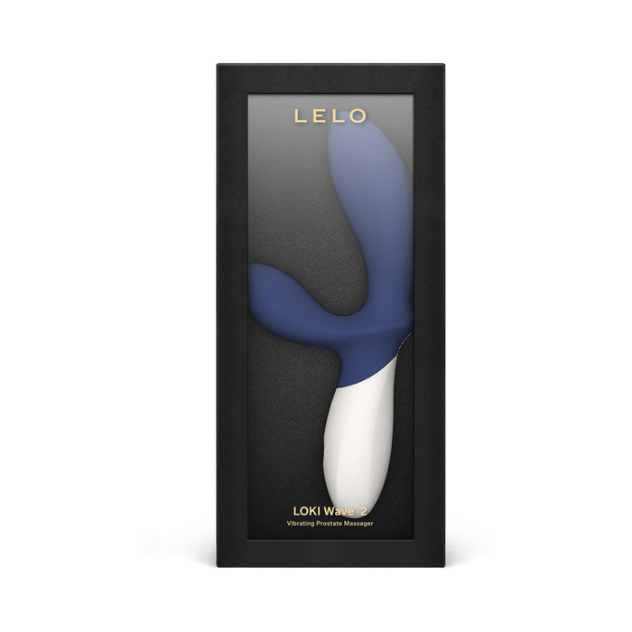 Lelo Loki Wave 2 Rechargeable Silicone Dual Stimulation Prostate Vibrator Base Blue