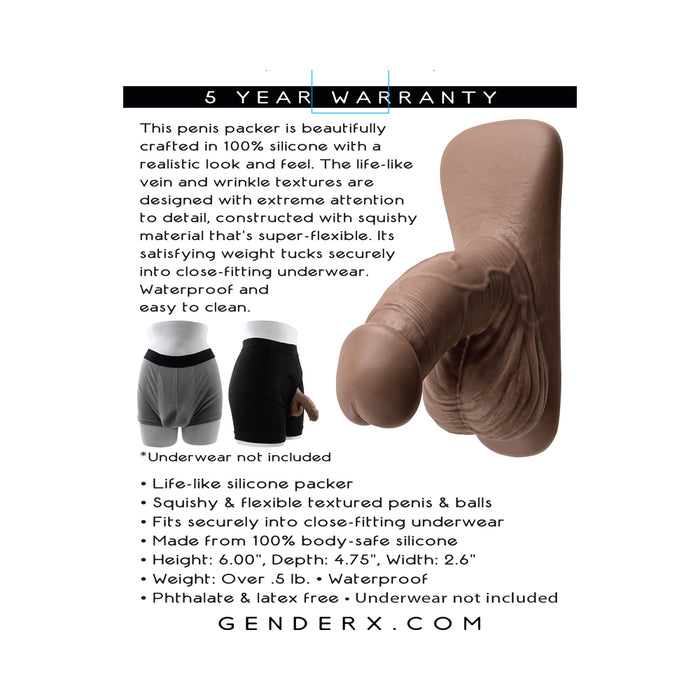 Gender X 4 in. Silicone Packer Dark