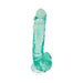 Sweet Sex Cumdrop Bendable 9 in. Jelly Dildo Aqua