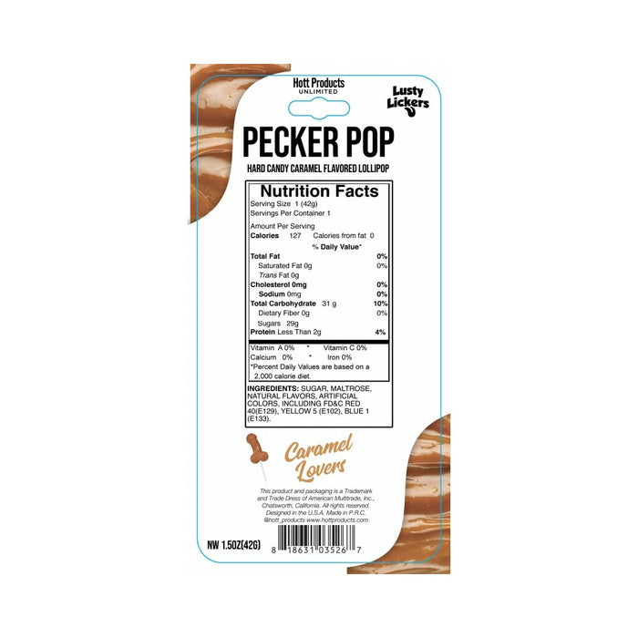 Pecker Pop Caramel Lovers