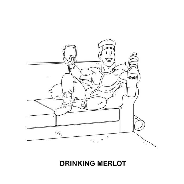 Adults Doing Adult Shit Coloring Book
