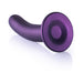 Ouch! Smooth Silicone 7 in. G-Spot Dildo Metallic Purple