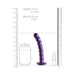 Ouch! Beaded Silicone 6.5 in. G-Spot Dildo Metallic Purple