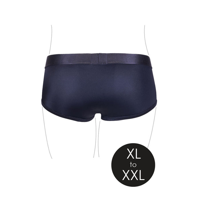 Ouch! Vibrating Strap-on Brief Black XL/2XL