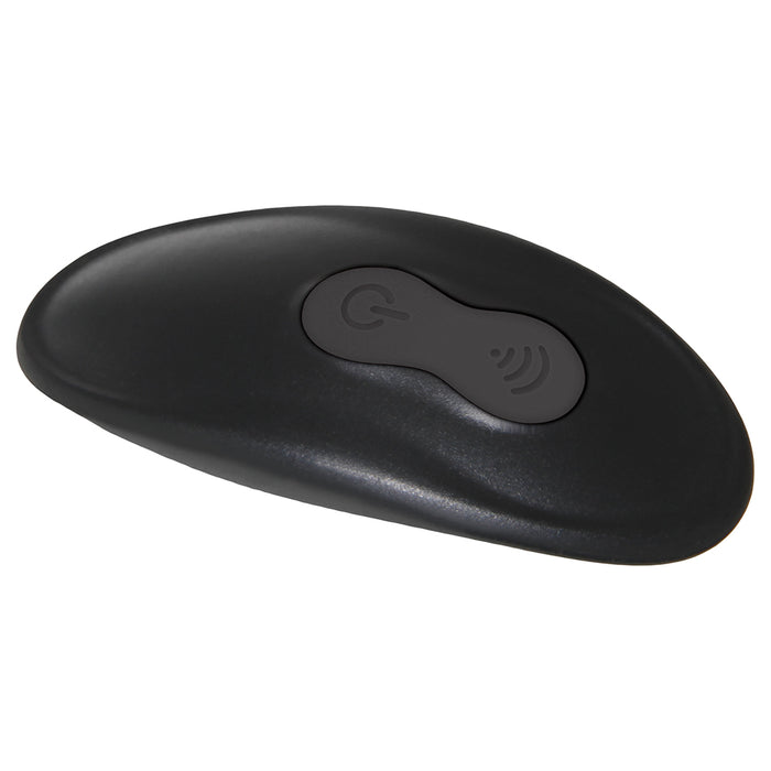 Playboy Triple Play Vibrating Cockring with Stimulator Black