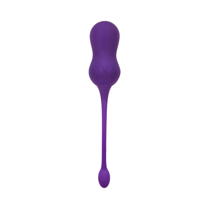Playboy Double Time Rechargeable Remote Controlled Vibrating Silicone Dual Kegel Balls Acai