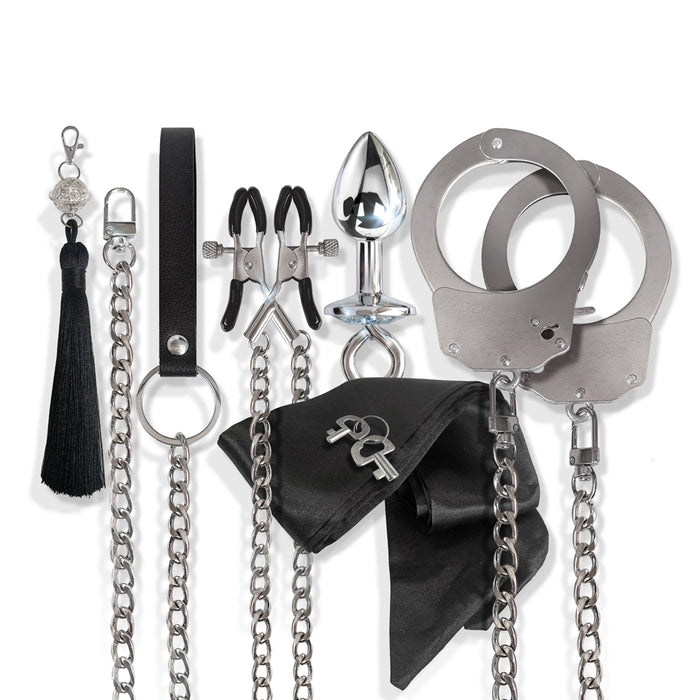 Nixie Metal Bondage 8-Piece Kit Silver