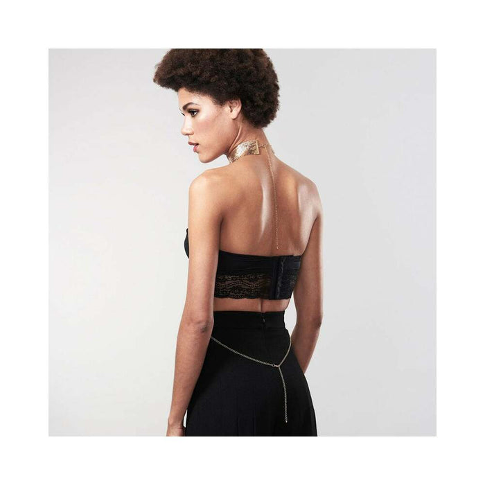 Bijoux Indiscrets Desir Metallique Mesh Collar Silver