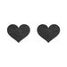 Bijoux Indiscrets Flash Reusable Glitter Pasties Heart Black