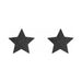 Bijoux Indiscrets Flash Reusable Glitter Pasties Star Black