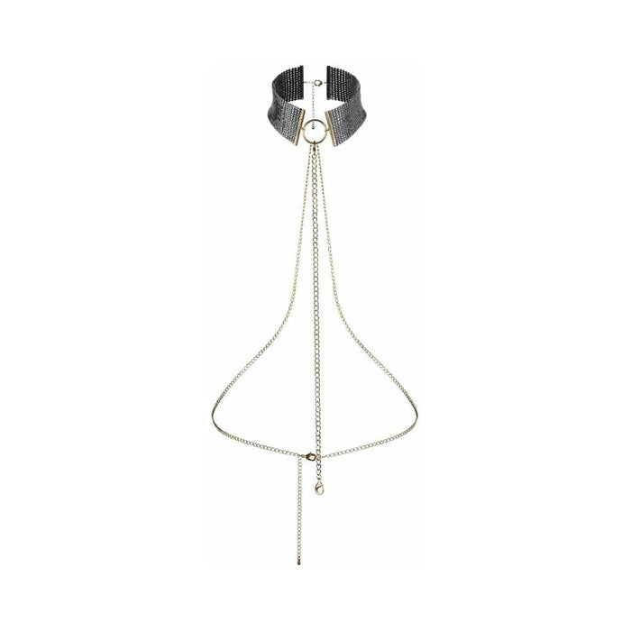 Bijoux Indiscrets Desir Metallique Mesh Collar Black