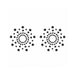 Bijoux Indiscrets Mimi Rhinestone Pasties Circles Black