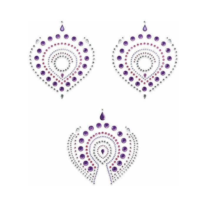 Bijoux Indiscrets Flamboyant Rhinestone Body Decorations Purple/Pink
