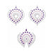 Bijoux Indiscrets Flamboyant Rhinestone Body Decorations Purple/Pink