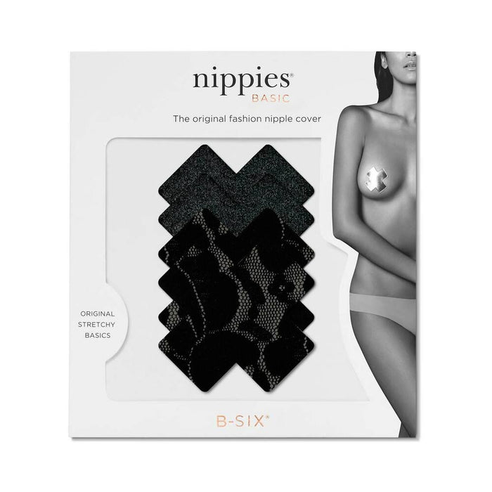 Nippies Basic Black Crosses Pasties Size B