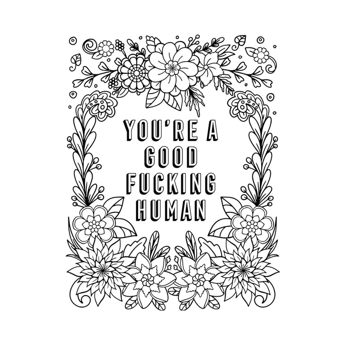 Happy as F*ck Coloring Book