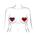 Pastease Buffalo Plaid Heart Pasties Red