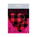 Pastease Buffalo Plaid Heart Pasties Red