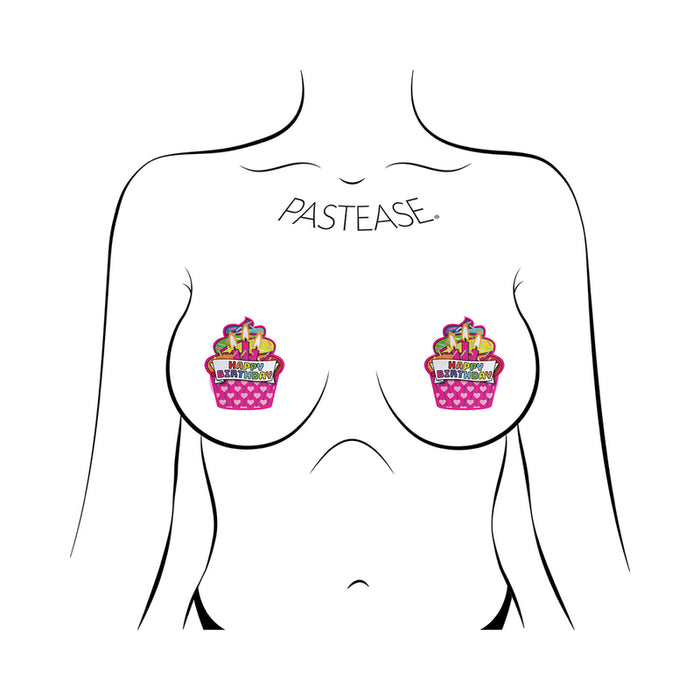 Pastease Happy Birthday Cupcake Pasties Pink