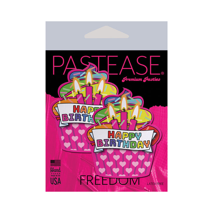 Pastease Happy Birthday Cupcake Pasties Pink