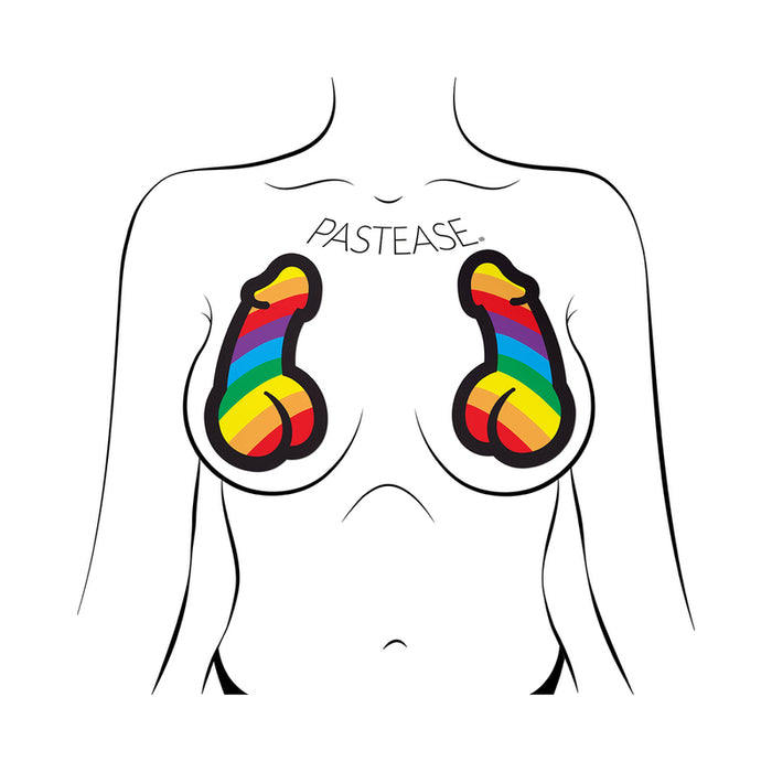Pastease Penis Pride Pasties Rainbow