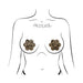 Pastease Lace Flower Pasties Beige/Black