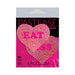 Pastease Glitter 'Eat Ass' Heart Pasties Pink