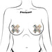 Pastease Holographic Crosses Pasties Silver