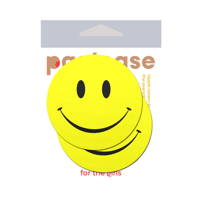 Pastease Happy Smiley Face Pasties Yellow