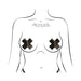 Pastease Everyday Reusable Crosses Pasties Black