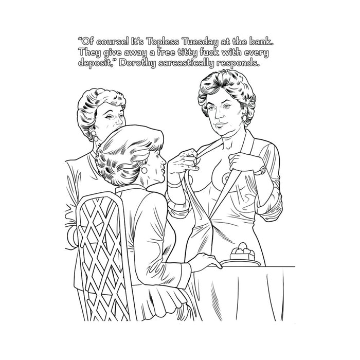 The Golden GILFs Porn Parody Coloring Book