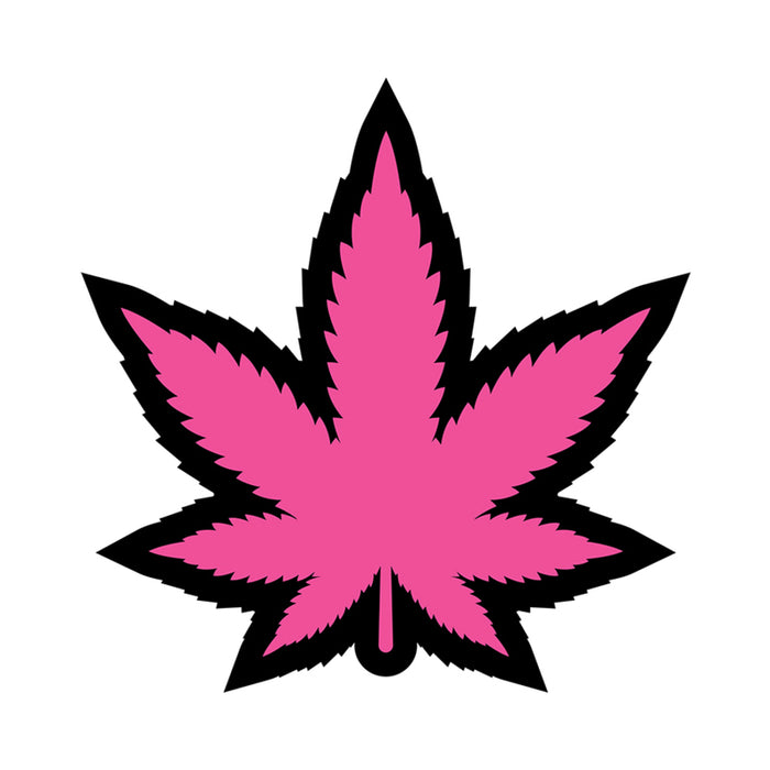 Weed Pin Pink Marijuana Leaf