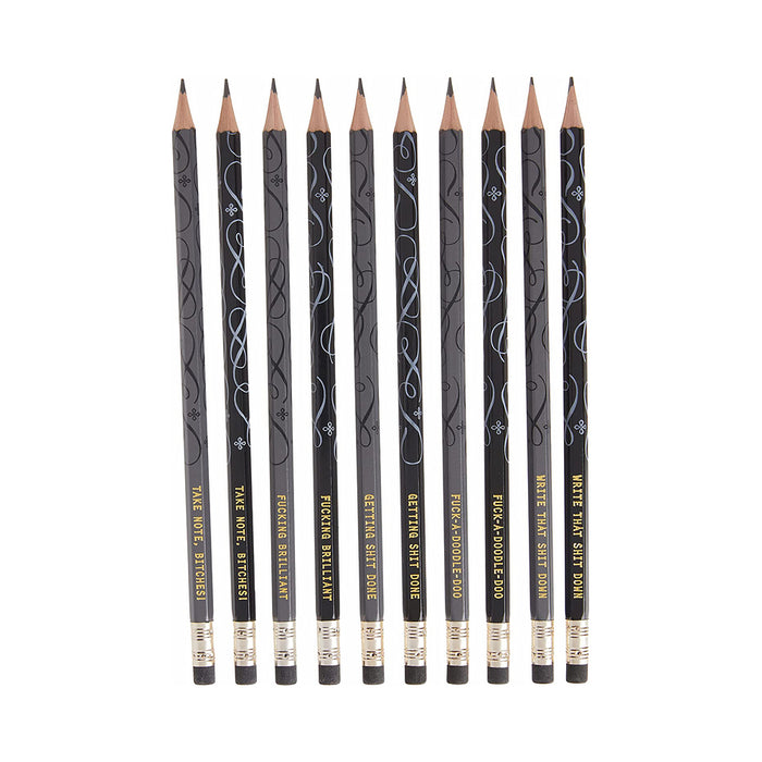 Calligraphuck Fucking Brilliant Pencils 10-Pack