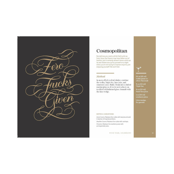 Calligraphuck Classy as Fuck Cocktails: 60+ Damn Good Recipes for All Occasions