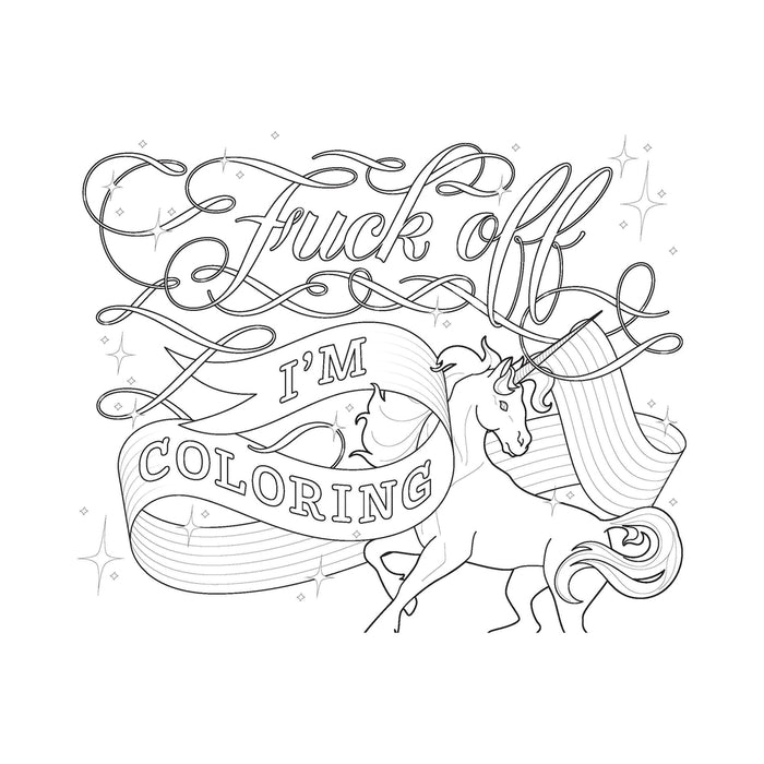 Calligraphuck Fucking Awesome Coloring Book