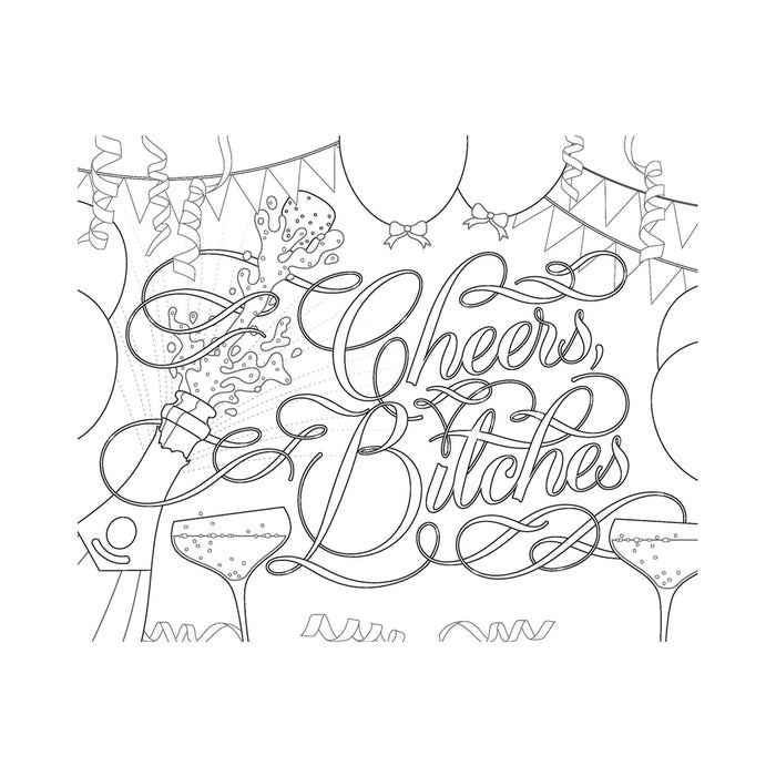 Calligraphuck Fucking Awesome Coloring Book