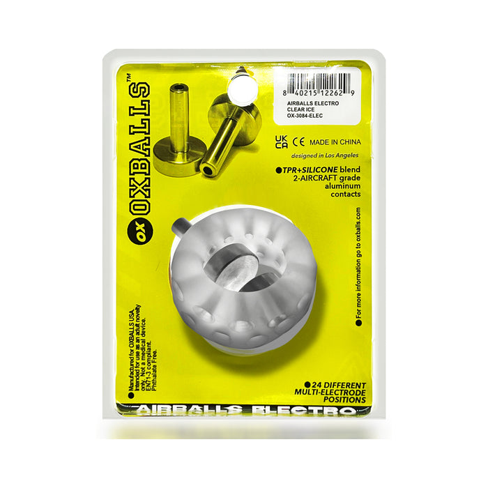 OxBalls Airballs Electro Air-Lite Ballstretcher Clear Ice