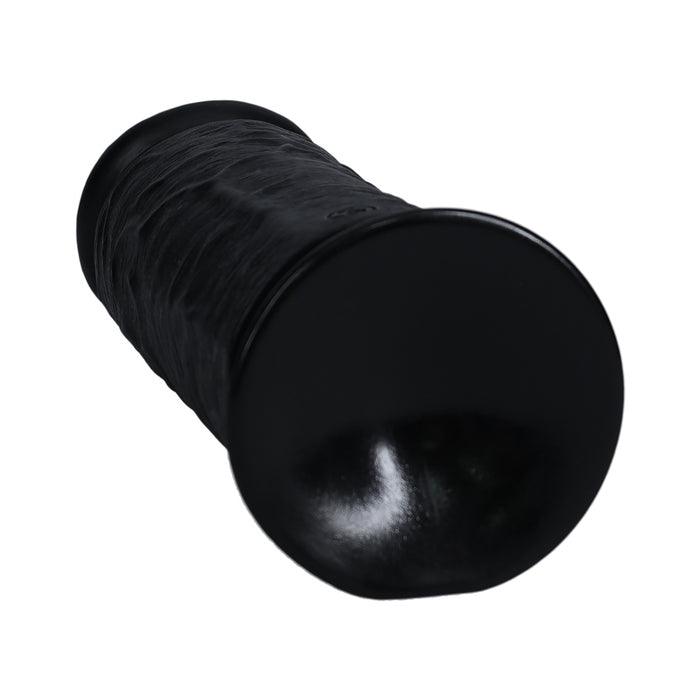 RealRock Extra Thick 9 in. Dildo Black
