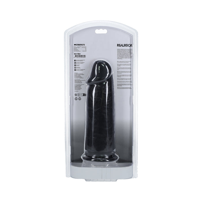RealRock Extra Thick 9 in. Dildo Black