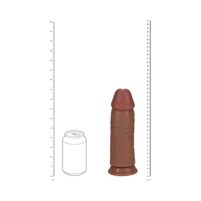 RealRock Extra Thick 9 in. Dildo Tan