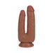 RealRock Double Trouble 5 in. / 6 in. Dildo Tan