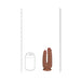 RealRock Double Trouble 5 in. / 6 in. Dildo Tan