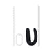 RealRock 7 in. U-Shaped Double Dildo Black