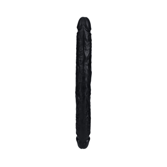 RealRock 12 in. Slim Double-Ended Dong Black