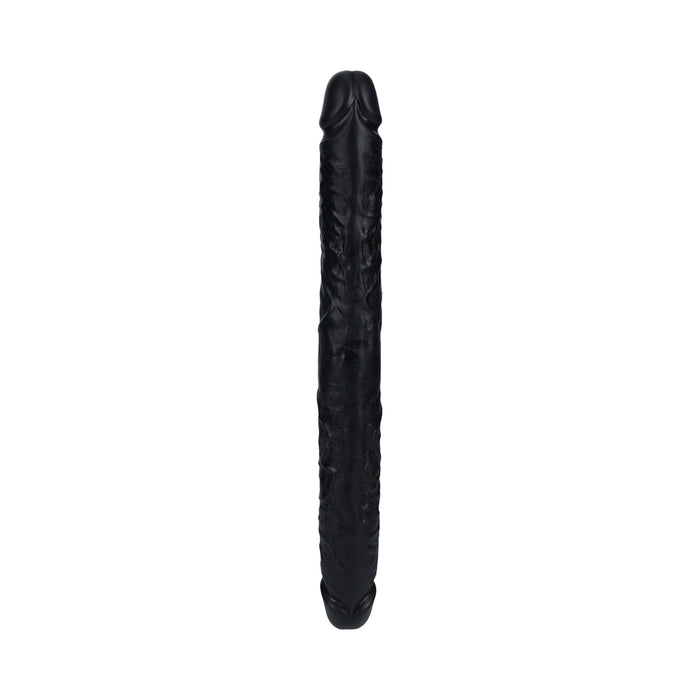 RealRock 16 in. Thick Double-Ended Dong Black