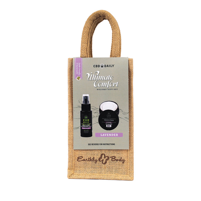 Earthly Body CBD Daily Ultimate Strength Lavender 2-Piece Holiday Gift Set