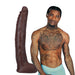 Signature Cocks Damion Dayski ULTRASKYN Cock with Removable Vac-U-Lock Suction Cup 12in Chocolate