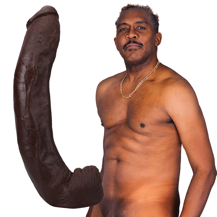 Signature Cocks Dredd ULTRASKYN Cock with Removable Vac-U-Lock Suction Cup 13.5in Chocolate