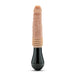 Dr. Skin Silicone Dr. Knight 10.5 in. Thrusting, Gyrating & Vibrating Dildo with Handle Beige